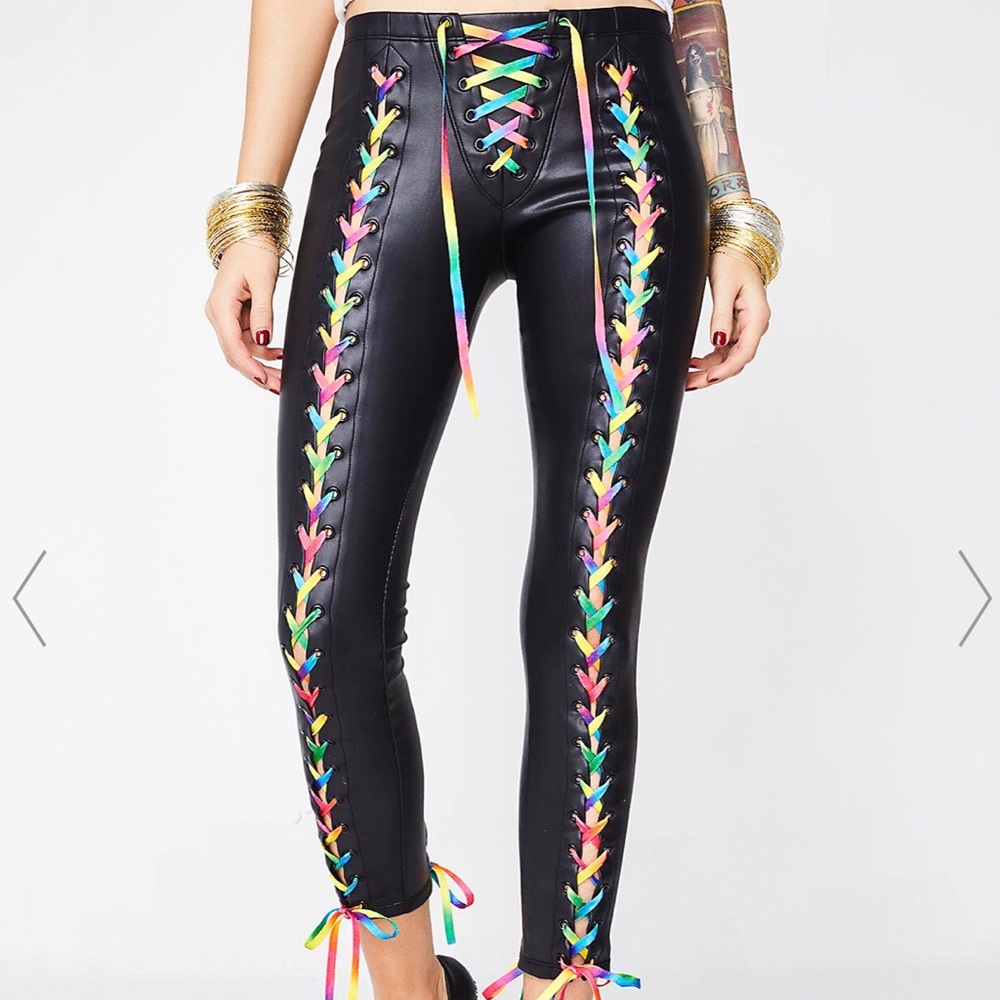 current mood kaleidoscopic visionz lace-up legging